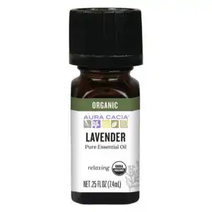 Aura Cacia Organic Lavender Essential Oil, 0.25 oz