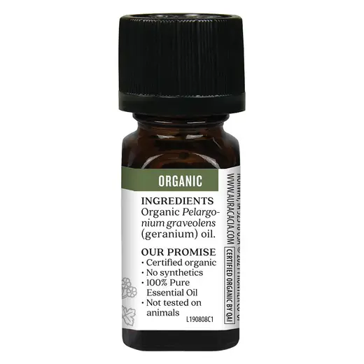 Aura Cacia Organic Essential Oil Geranium 0.25 oz - Image 3