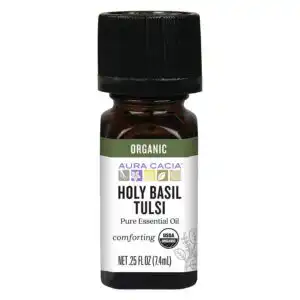 Aura Cacia Essential Oil Organic Holy Basil 0.25 fl.oz.