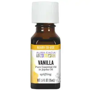 Aura Cacia Essential Oil Vanilla in Jojoba Oil, 0.5 oz