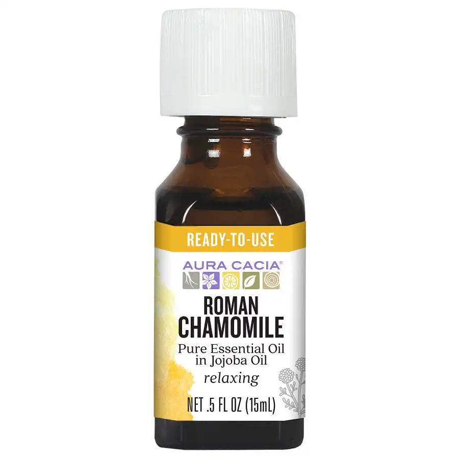 Aura Cacia Precious Essential Oil Roman Chamomile 0.5 oz