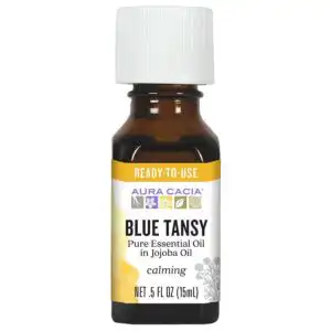 Aura Cacia Essential Oil Blue Tansy Jojoba – .5 FZ