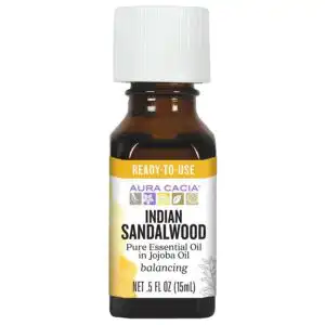 Aura Cacia Essential Oil Indian Sandlewood – .5 FZ
