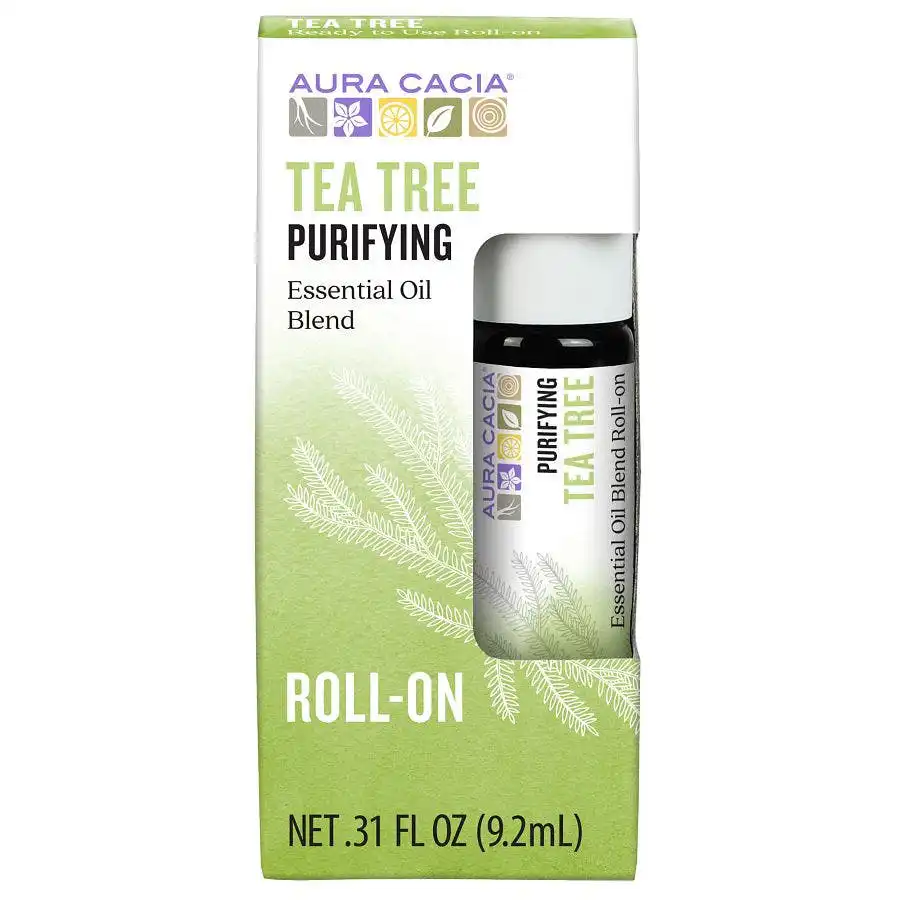Aura Cacia Oil Essential Roll-on Tea Tree 0.31 oz