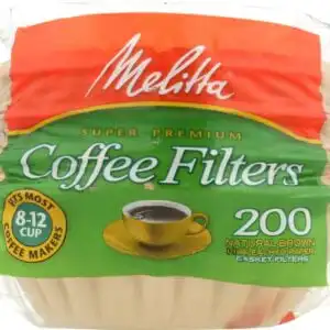 Melitta Natural Brown Basket Coffee Filters Basket