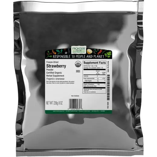 Frontier Co-op Freeze-Dried Strawberry Powder, Organic 1/2 lb. - Image 3