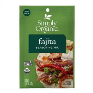 Simply Organic Fajita Seasoning Mix 1.0 oz.