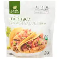 Simply Organic Mild Taco Simmer Sauce 8.00 fl. oz.