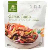 Simply Organic Classic Fajita Simmer Sauce 8.0 fl. oz.