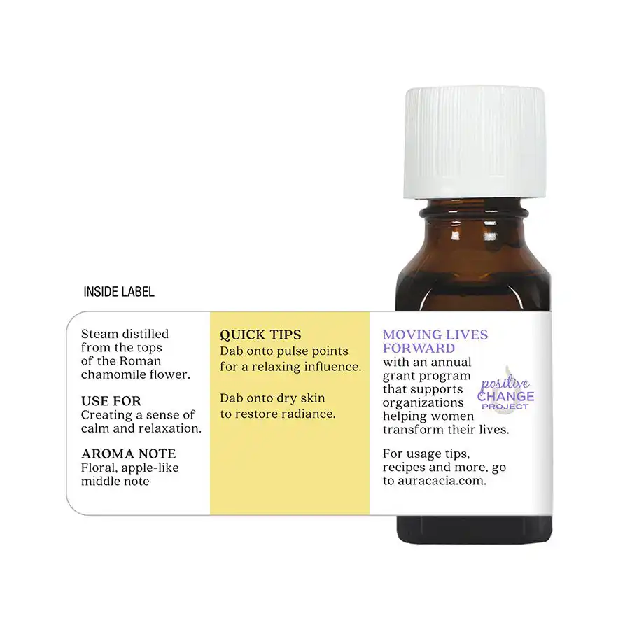 Aura Cacia Precious Essential Oil Roman Chamomile 0.5 oz - Image 5