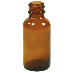 Frontier Co-op 1 oz. Amber Boston Round Bottle 6 count