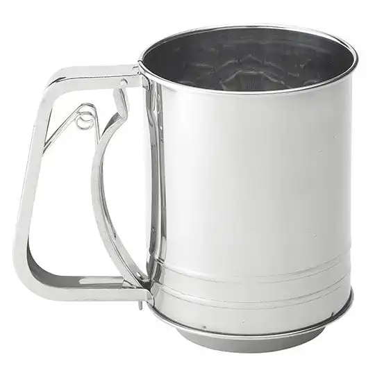 Mrs. Anderson 3-Cup Stainless Steel Squeeze Sifter