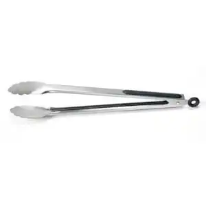 Harold Import Co. Cutlery Pro Black Stainless Steel Food Tongs 9