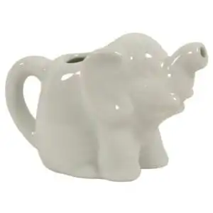 Harold Import Co. White Mini Elephant Creamer 2 oz.