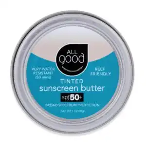 All Good Mineral Sunscreens SPF 50+ Tinted Mineral Sunscreen Butter 1 oz. tin