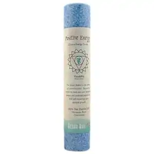 Aloha Bay Chakra Pillar Candle Positive Energy Blue – 1 Candle