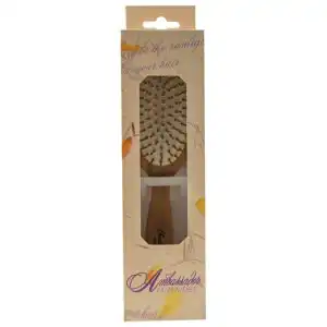 Ambassador Hairbrushes Large Oval, Bamboo with Wooden Pins
