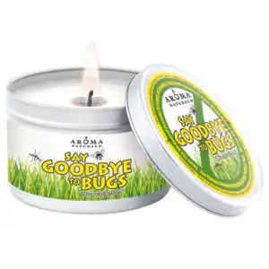 Aroma Naturals Citronella Plus Candles 3 1/4″ x 2 1/4″ Large Tin, Soy Vegepure