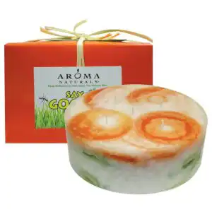 Aroma Naturals Citronella Plus Candles 6″ x 2 1/2″ 5-wick Pillar, Soy Vegepure Aroma Naturals Citronella Plus Candles 6″ x 2 1/2″ 5-wick Pillar, Soy Vegepure