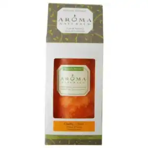 Aroma Naturals Naturally Blended Candles Clarity (Orange) 2 3/4″ x 5″ Pillars 70 hours burn time