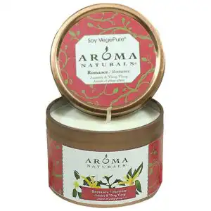 Aroma Naturals Soy VegePure Candles Romance (Pink) To Go Tins 2 1/2″ x 1 3/4″ 15 hours burn time