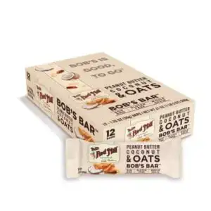 Bob’s Red Mill Peanut Butter Coconut & Oats Bob’s Bar 12 (1.76 oz.) bars Bob’s Red Mill Peanut Butter Coconut & Oats Bob’s Bar 12 (1.76 oz.) bars