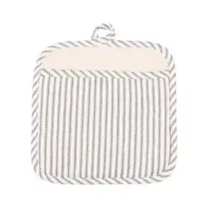 Bring it Pewter Metro Stripe Pot Mitt 9 x 9