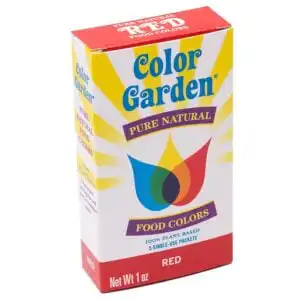Color Garden Pure Natural Food Colors Red 5 (6 gram) single-use packets Color Garden Pure Natural Food Colors Red 5 (6 gram) single-use packets