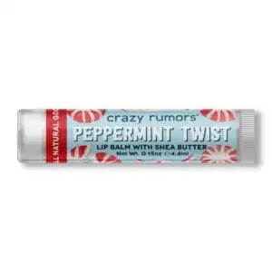 Crazy Rumors All Natural & Vegan Gourmet Peppermint Lip Balm .15oz