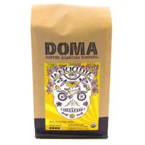 DOMA Coffee Roasting Company Organic La Bicicletta Blend Whole Bean Coffee 12 oz.