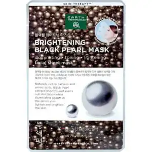 Earth Therapeutics Skin Therapy Black Pearl Facial Sheet Mask 1 count