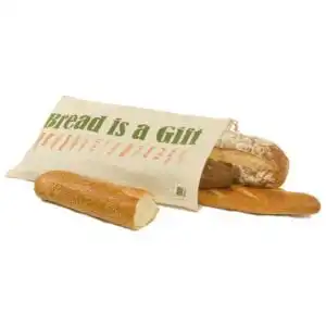 EcoBags Organic Cotton Bread Bag with Drawstring 11 1/2 x 18