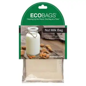 EcoBags Organic Nut Milk Straining Cotton Drawstring Bag EcoBags Organic Nut Milk Straining Cotton Drawstring Bag