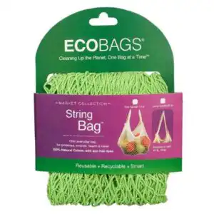 EcoBags Lime Tote Handle String Bag