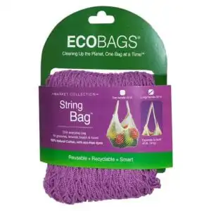 EcoBags Raspberry Long Handle String Bag EcoBags Raspberry Long Handle String Bag
