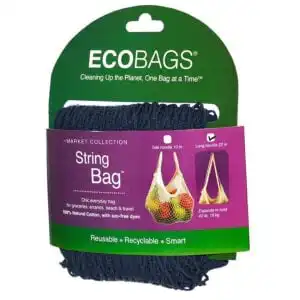 EcoBags Storm Blue Long Handle String Bag