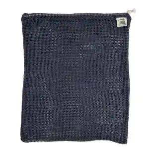 EcoBags Storm Blue Drawstring Net Reusable Bags 12 x 15