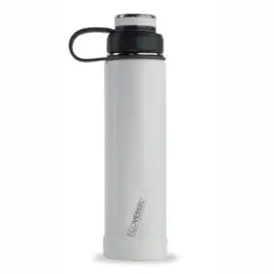 EcoVessel Boulder Water Bottle 24 oz Whiteout