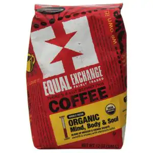 Equal Exchange Organic Mind, Body & Soul Whole Bean Coffee 12 oz.