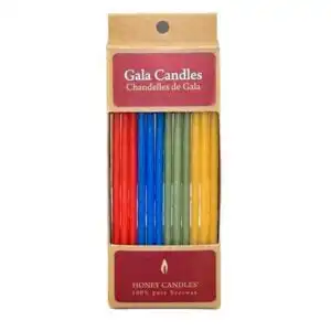 Honey Candle Co. Gala Beeswax Natural Candles 12, 6 inch candles Royal
