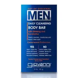 Giovanni Men’s Cleansing Body Bar Ginseng & Eucalyptus 5 oz.