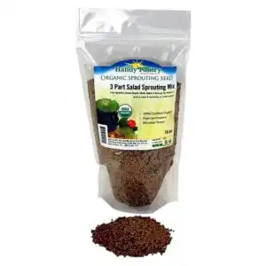 Handy Pantry 3-Part Salad Mix Organic Sprouting Seeds 16 oz.