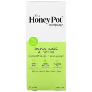 The Honey Pot Company 7-Day Boric Acid & Herbs Suppositories 14 count