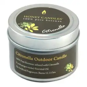 Honey Candle Co. Citronella Essential Oil Beeswax Candle 3 oz. tin