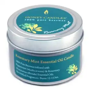 Honey Candle Co. Rosemary Mint Essential Oil Beeswax Candle