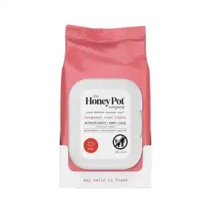The Honey Pot Bergamot Rose Wipes 30 count The Honey Pot Bergamot Rose Wipes 30 count