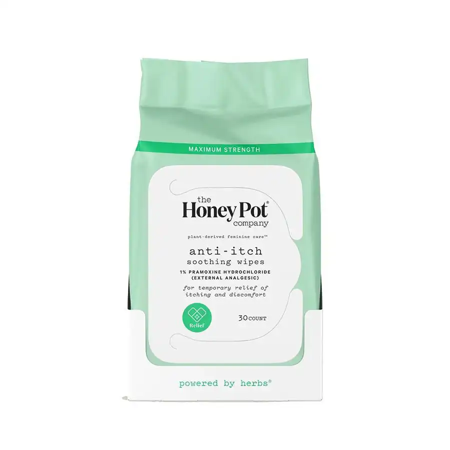 The Honey Pot Anti-Itch Wipes 30 count