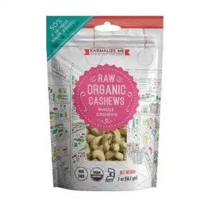 Karmalize.Me Organic Raw Cashews 2 oz. Karmalize.Me Organic Raw Cashews 2 oz.