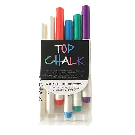 Masontops Fine Tip Liquid Chalk Markers 6 Markers