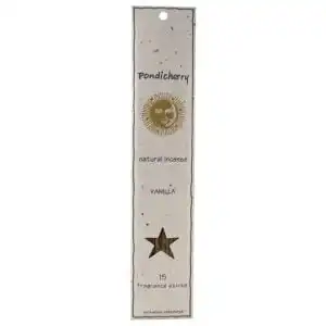 Pondicherry Natural Vanilla Incense Sticks 15 count